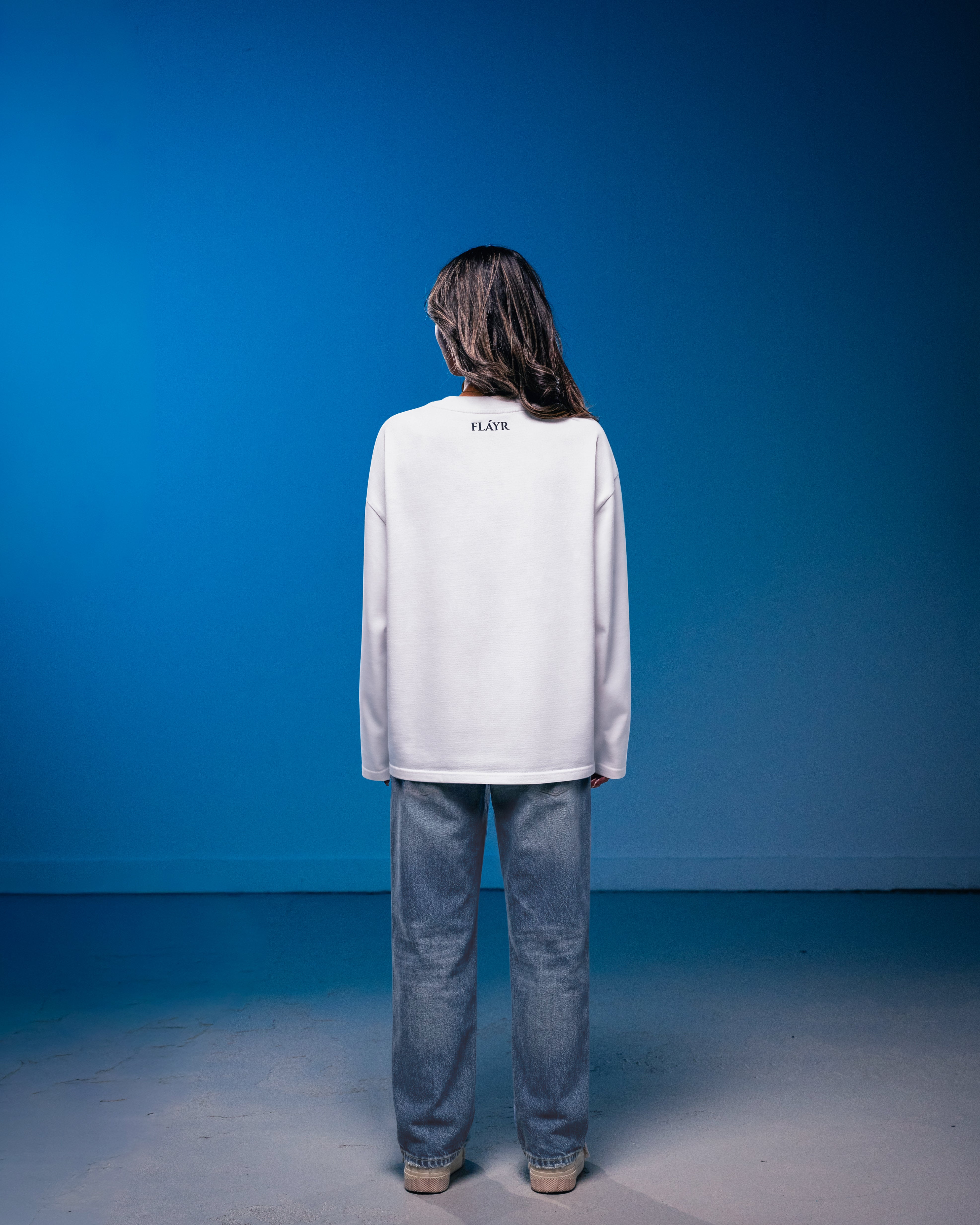 FLÁYR Shaped by Ambition Long Sleeve White — lookbook lifestyle