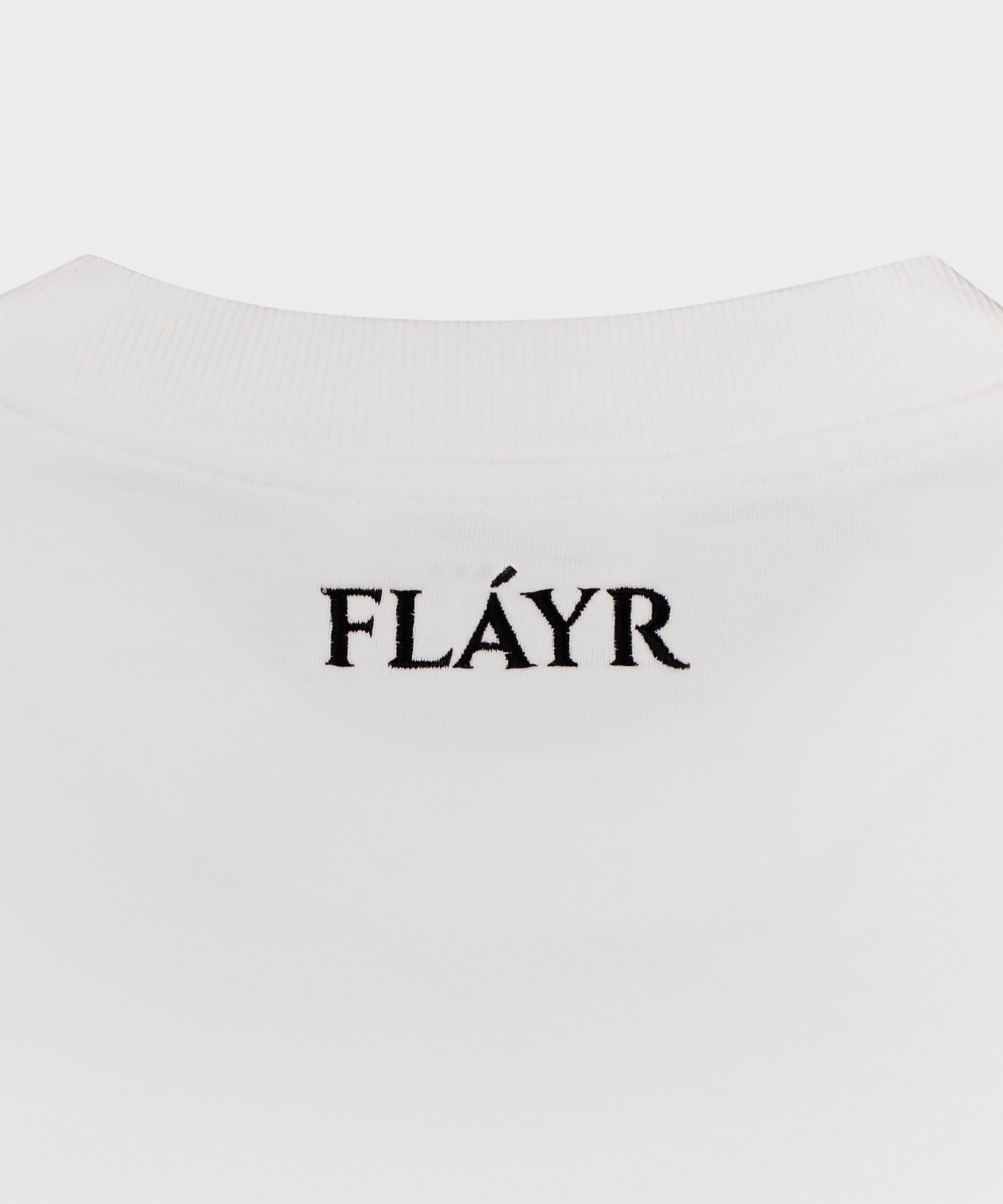 FLÁYR Shaped by Ambition Long Sleeve White — detail